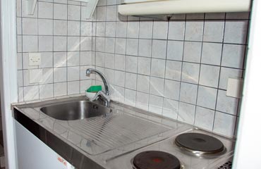 illa Faros Kitchenette Wohnung N°2